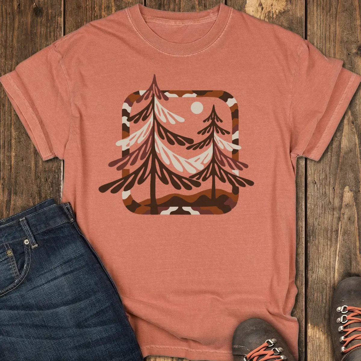 Night Pines Tee - Yam