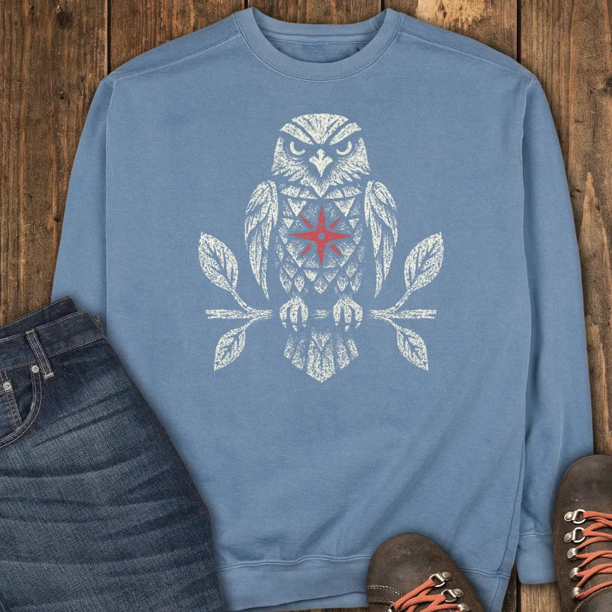 Night Star Sweatshirt - Blue Jean