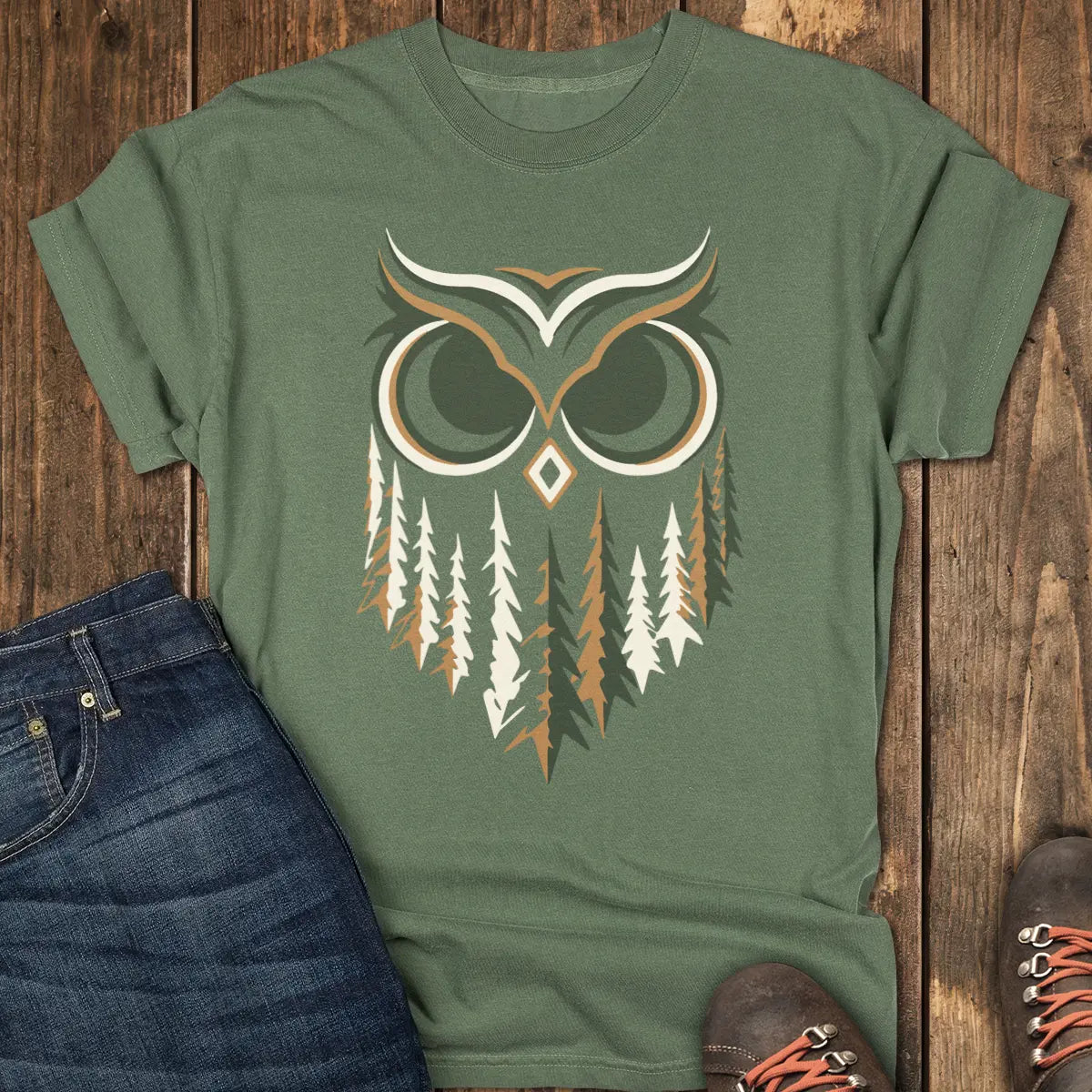 Night Watch Tee - Moss