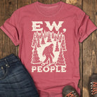 No Humans Trail Club Tee - Crimson