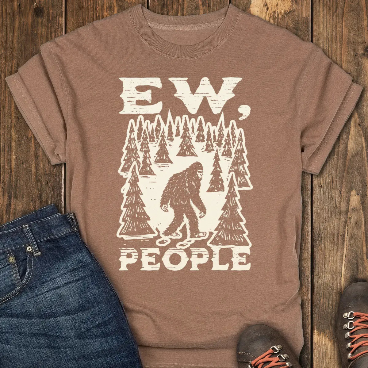 No Humans Trail Club Tee - Espresso