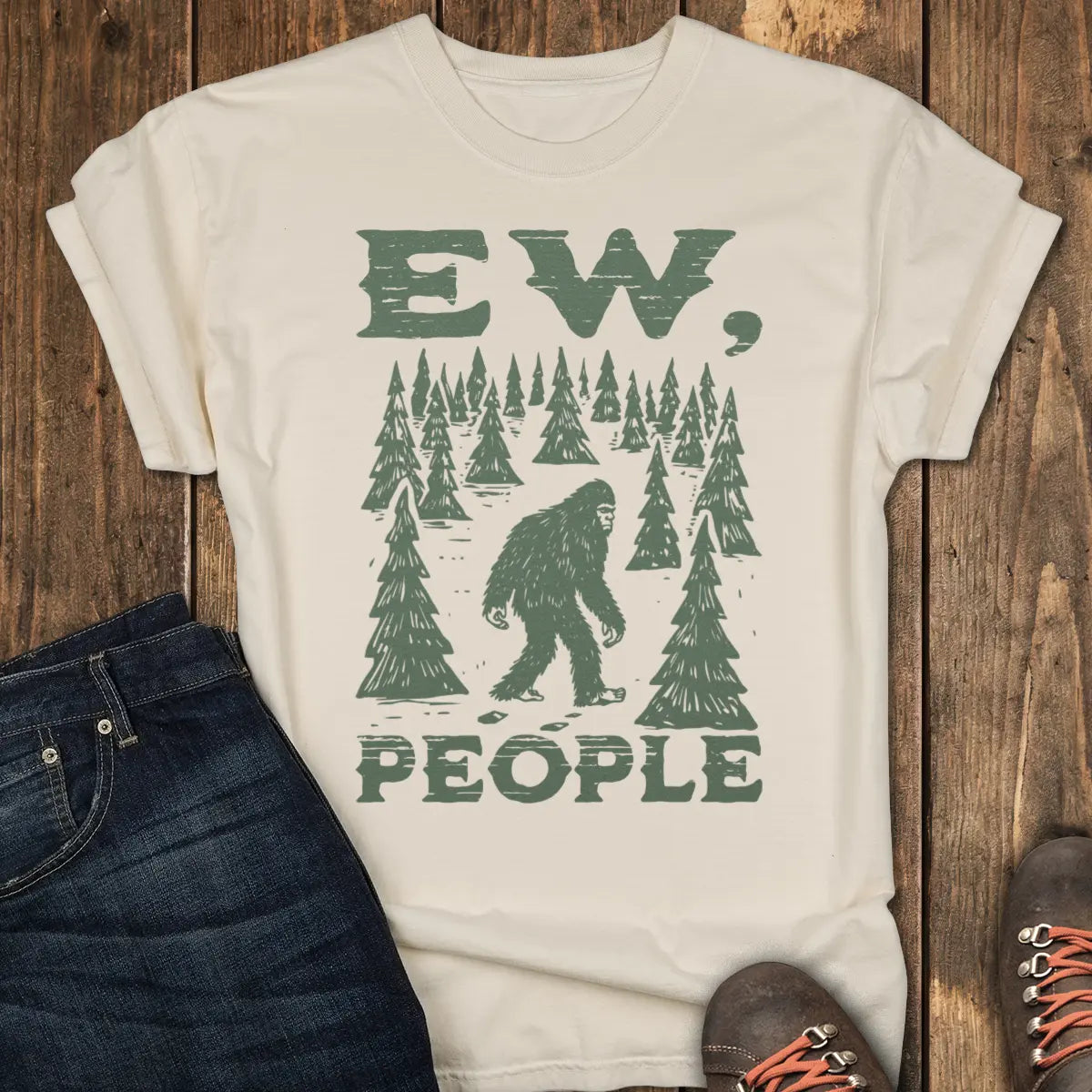 No Humans Trail Club Tee - Ivory