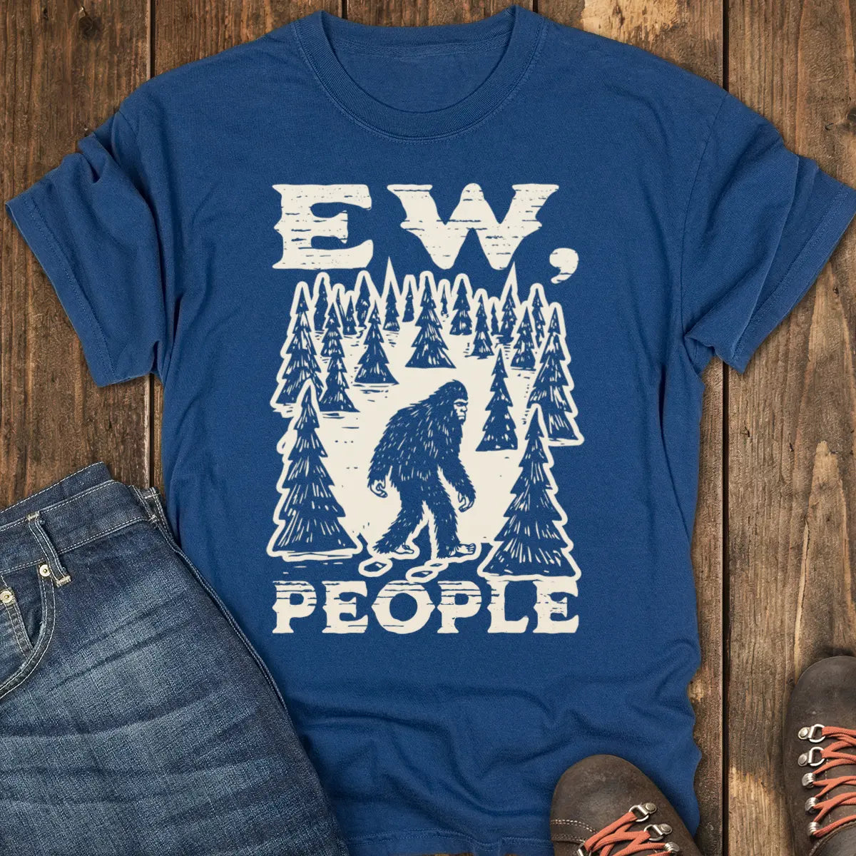 No Humans Trail Club Tee - Navy