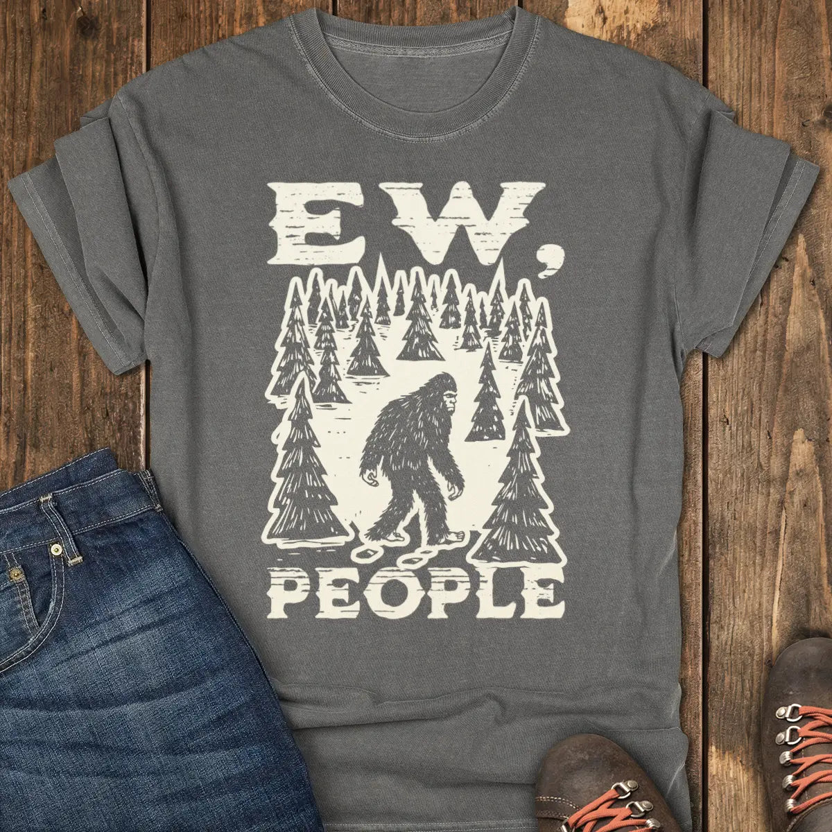 No Humans Trail Club Tee - Pepper