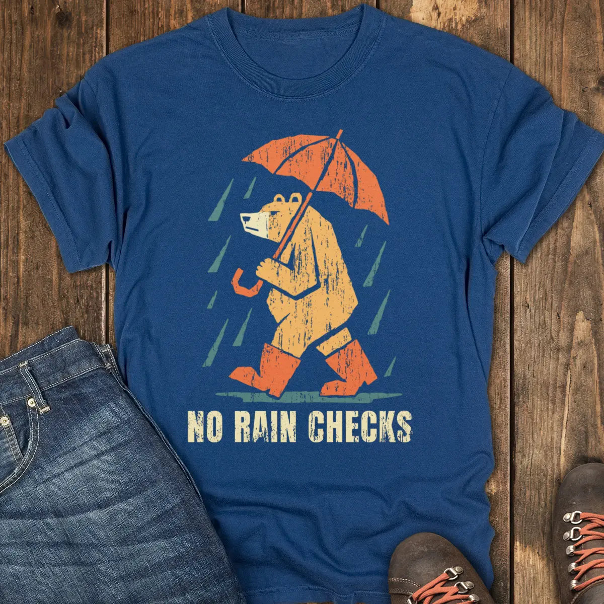 No Rain Checks Tee - Navy