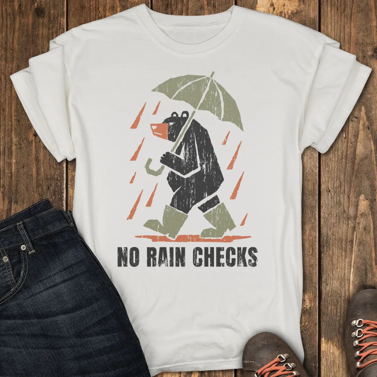 No Rain Checks Tee - White