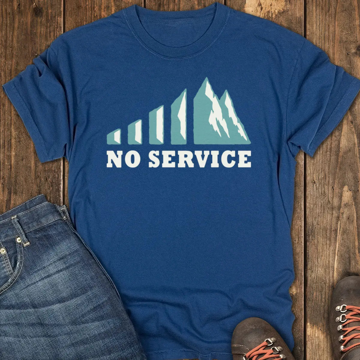 No Service Tee - Navy