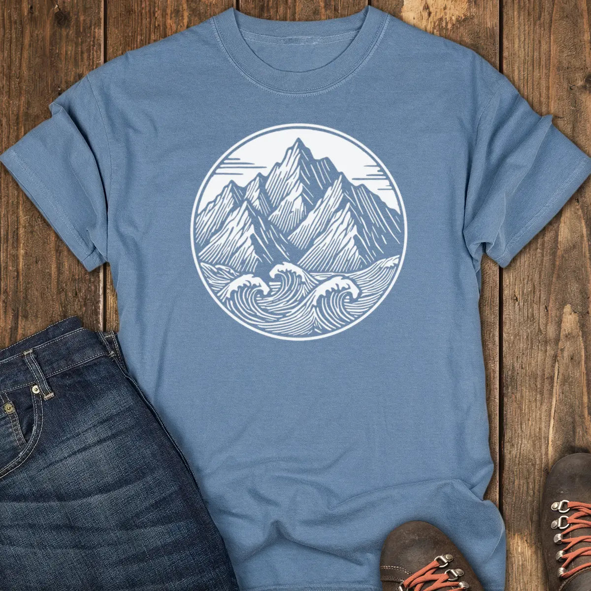 Ocean Ridge Tee - Blue Jean
