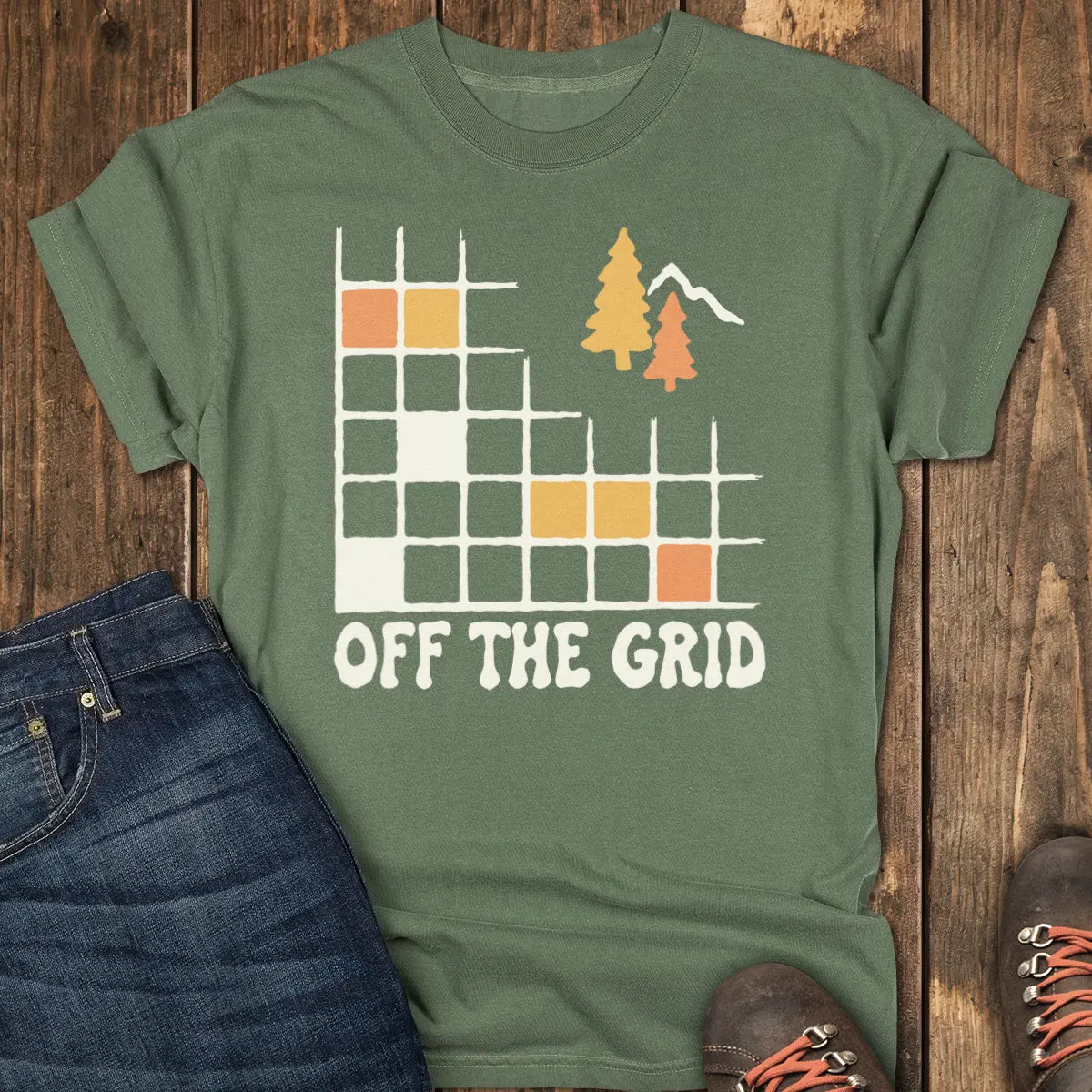 Off the Grid Tee - Moss