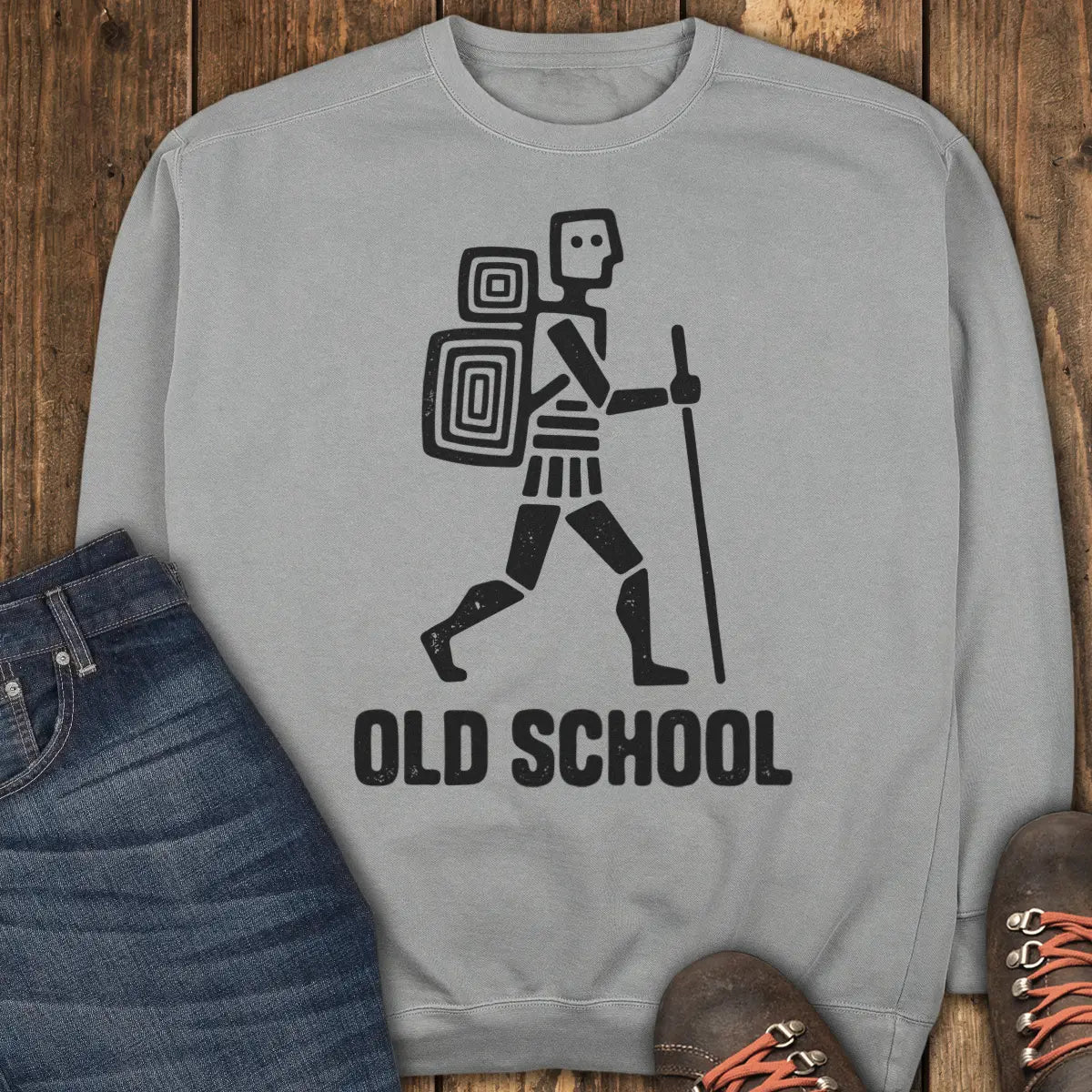 Old School Sweatshirt - Grey