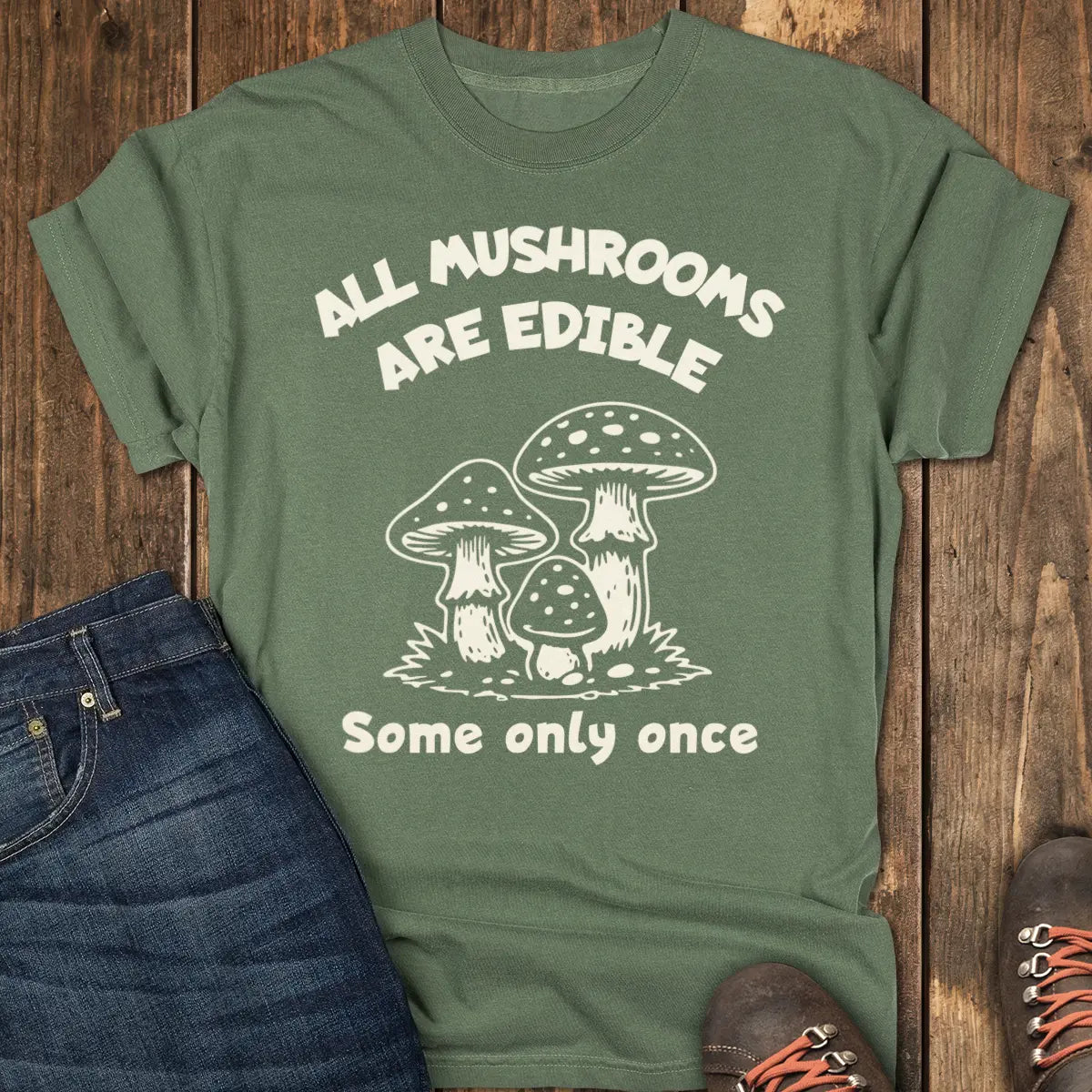 One Bite Tee - Moss