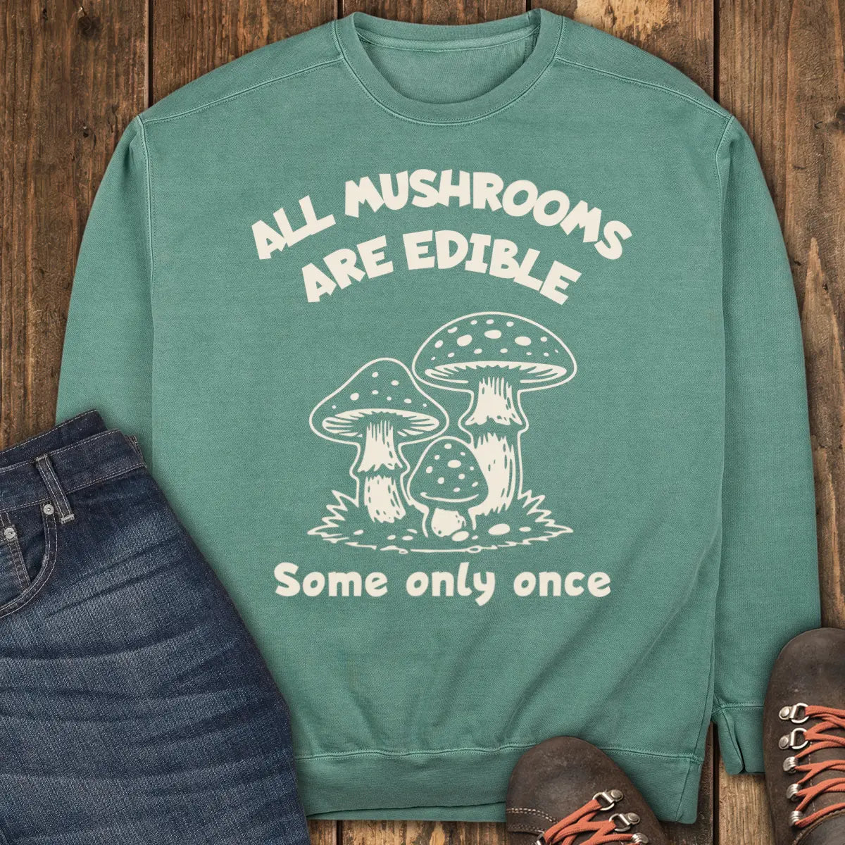 One Bite Sweatshirt - Light Green