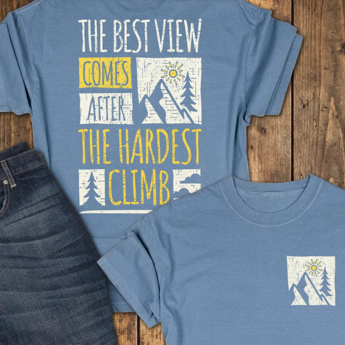 One Way Tee - Blue Jean