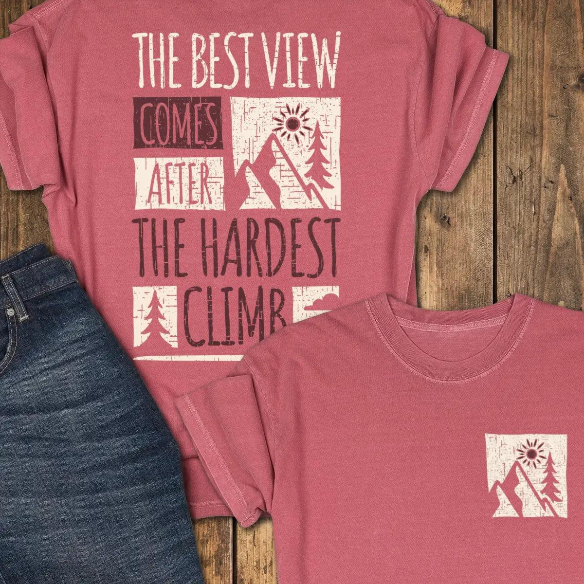 One Way Tee - Crimson