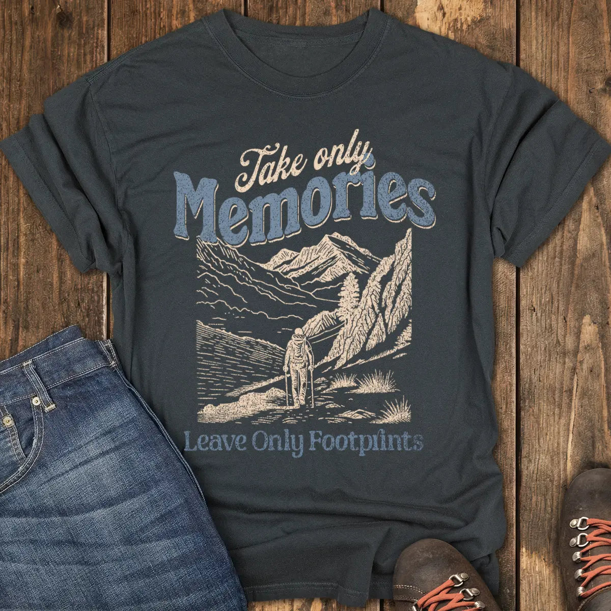 Only Footprints Tee - Black