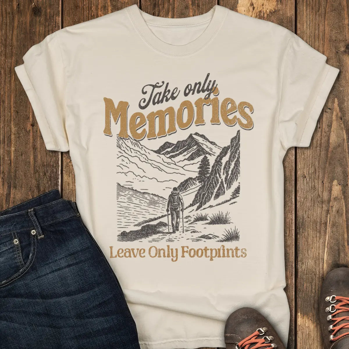 Only Footprints Tee - Ivory