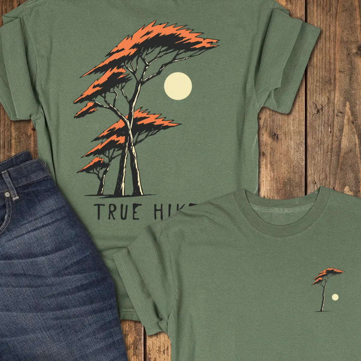 Out There Somewhere Tee - Moss