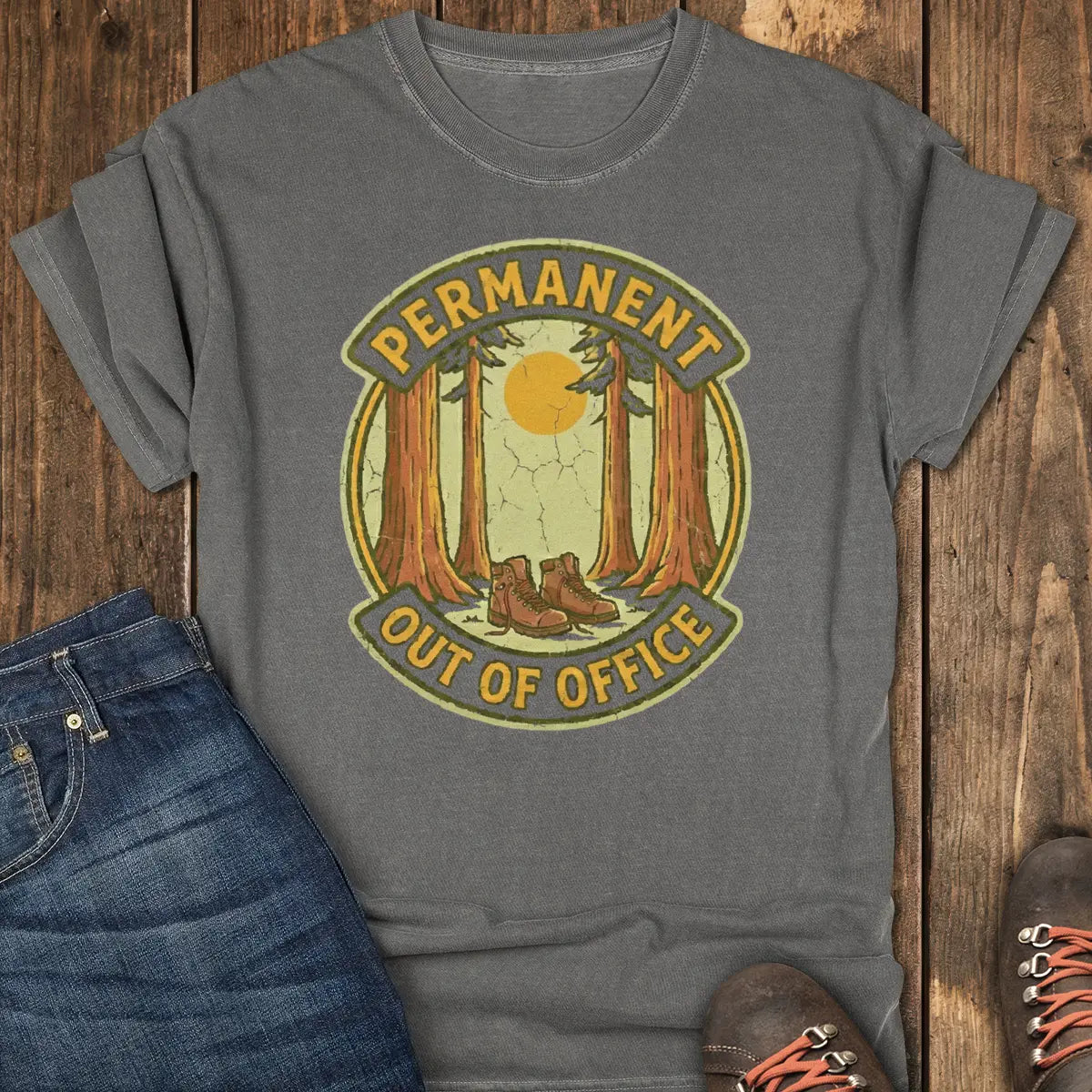 Out of Office Tee - Pepper