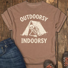 Outdoorsy Indoorsy Tee - Espresso