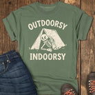 Outdoorsy Indoorsy Tee - Moss