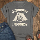 Outdoorsy Indoorsy Tee - Pepper
