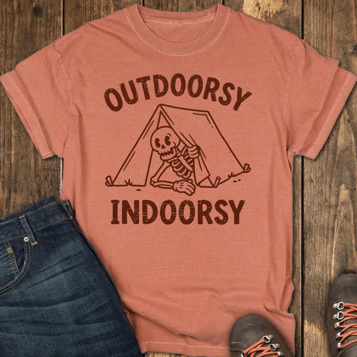 Outdoorsy Indoorsy Tee - Yam