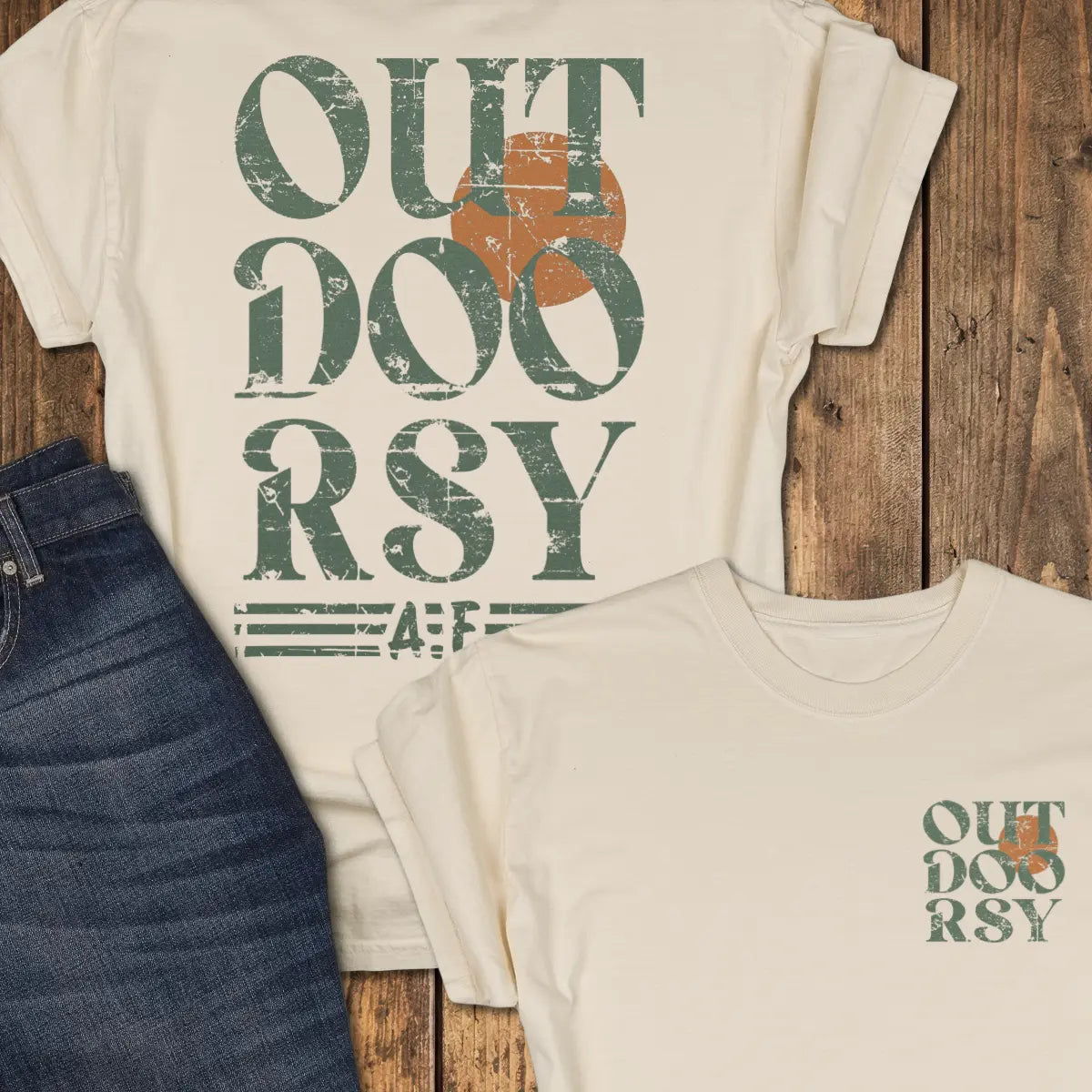 Outdoorsy Tee - Ivory