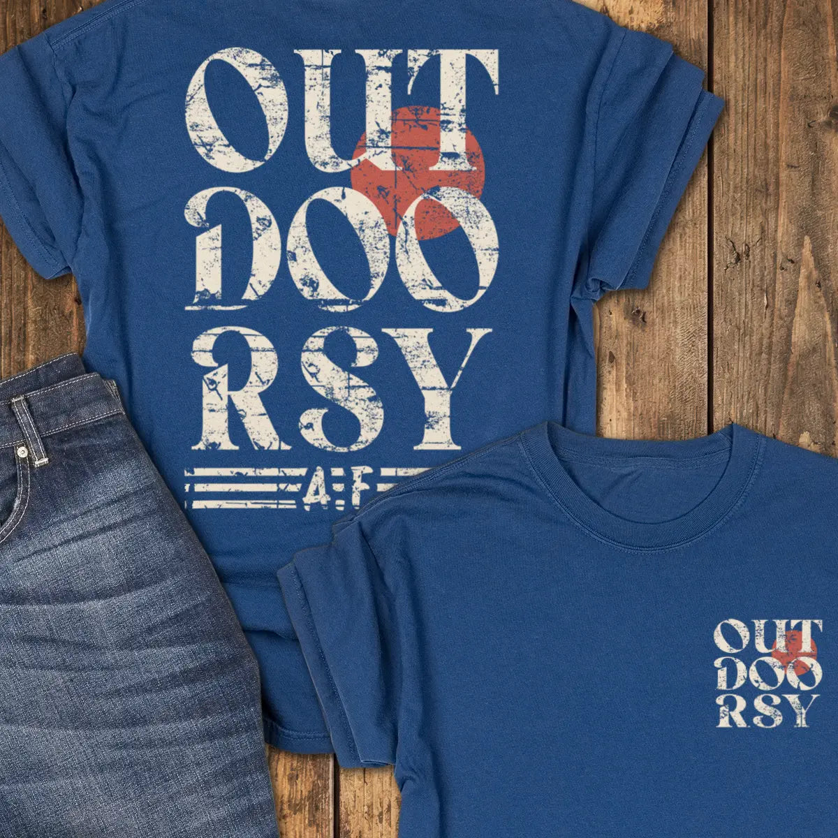 Outdoorsy Tee - Navy