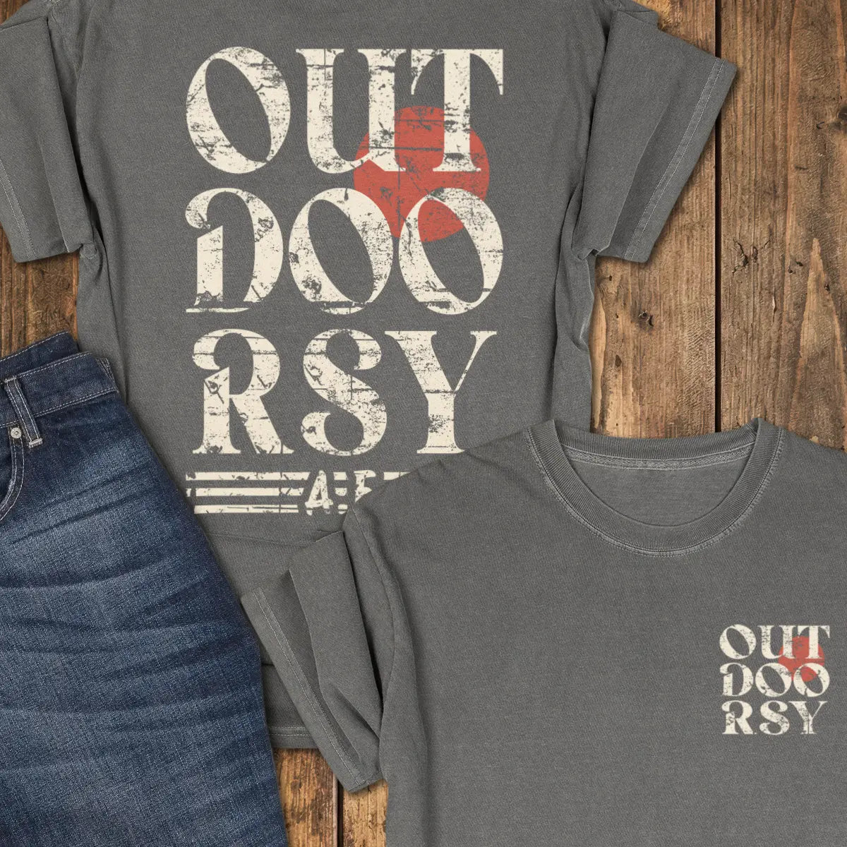 Outdoorsy Tee - Pepper