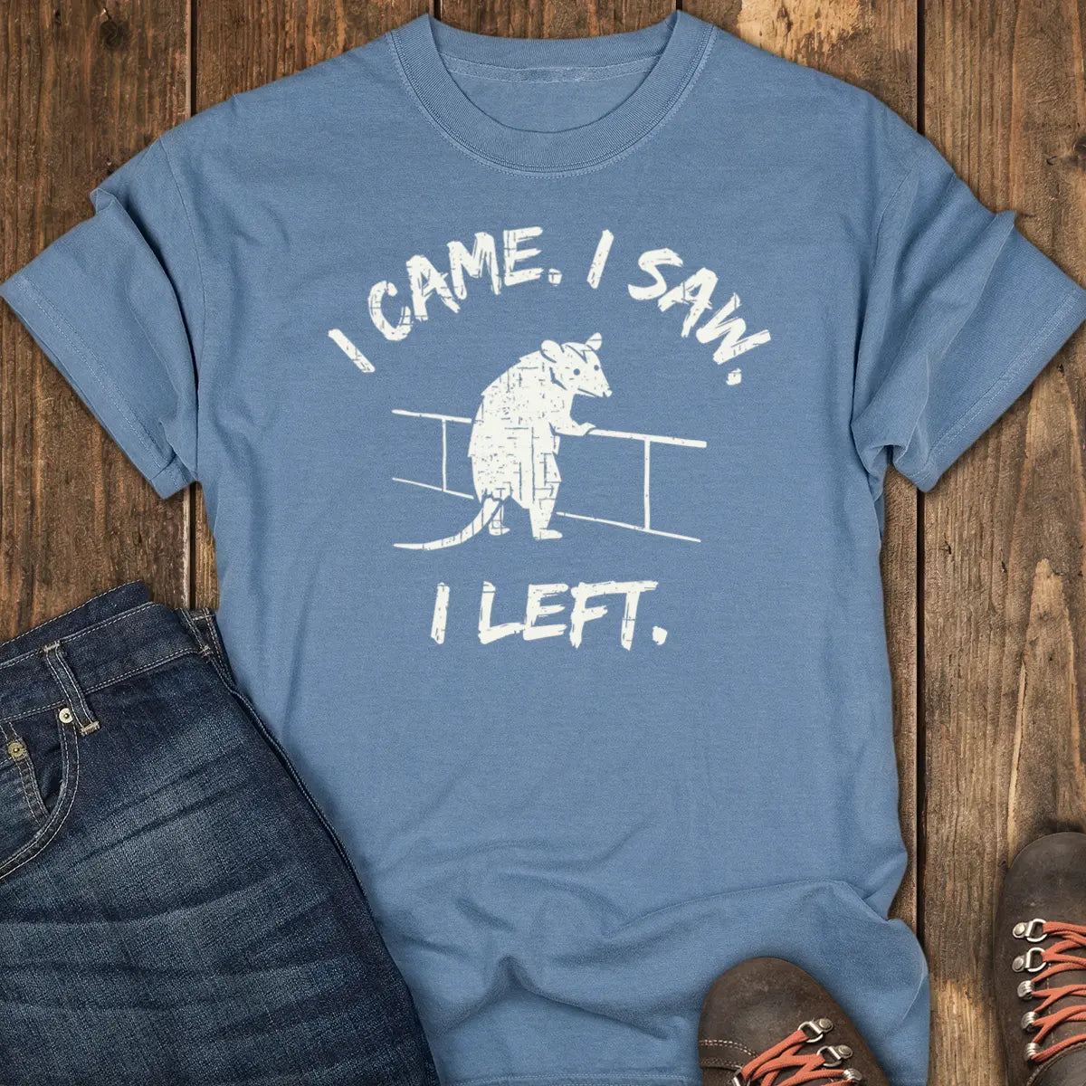 Overrated Tee - Blue Jean