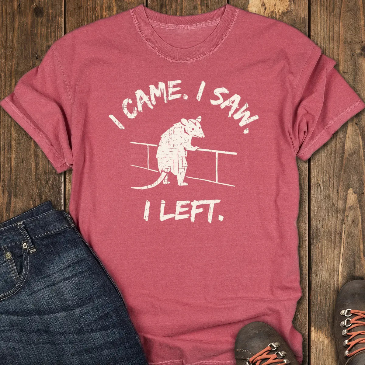 Overrated Tee - Crimson