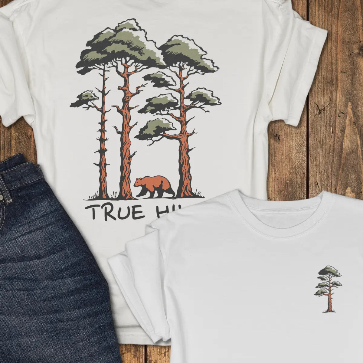 Passing Through — Back Print Tee - White