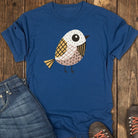 Patchwork Sparrow Tee - Navy