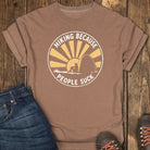 Peace and Quiet Tee - Espresso