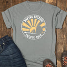Peace and Quiet Tee - Grey