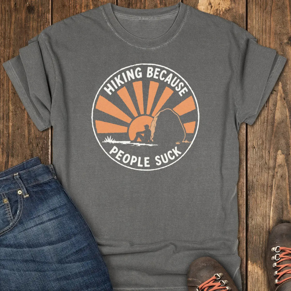 Peace and Quiet Tee - Pepper