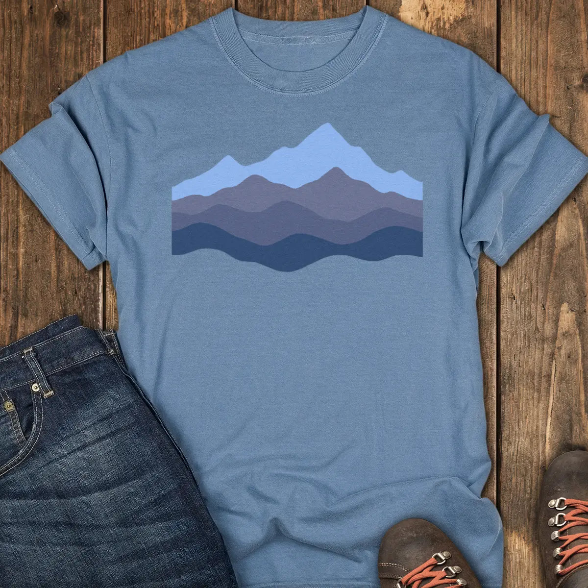 Peak Fade Tee - Blue Jean