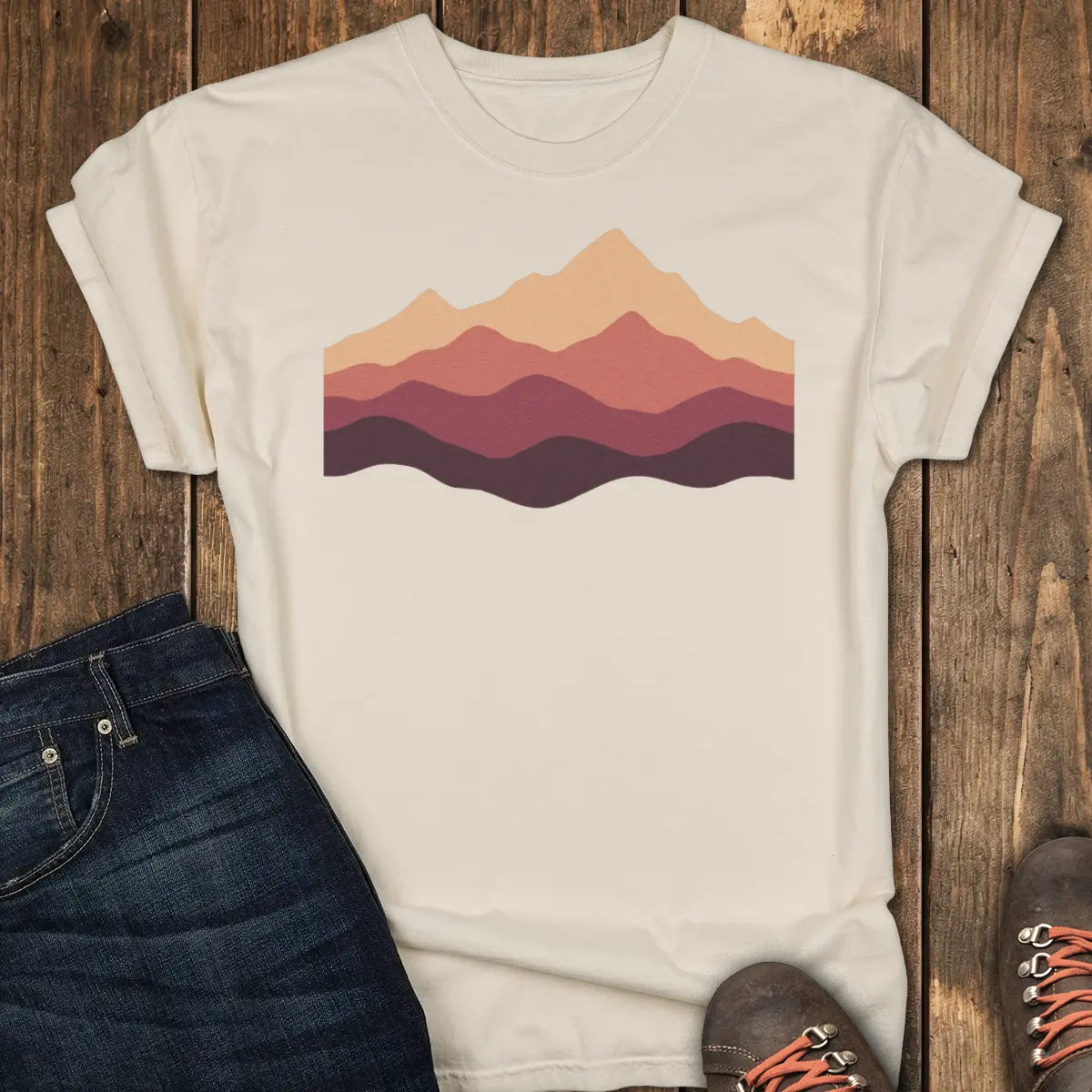 Peak Fade Tee - Ivory