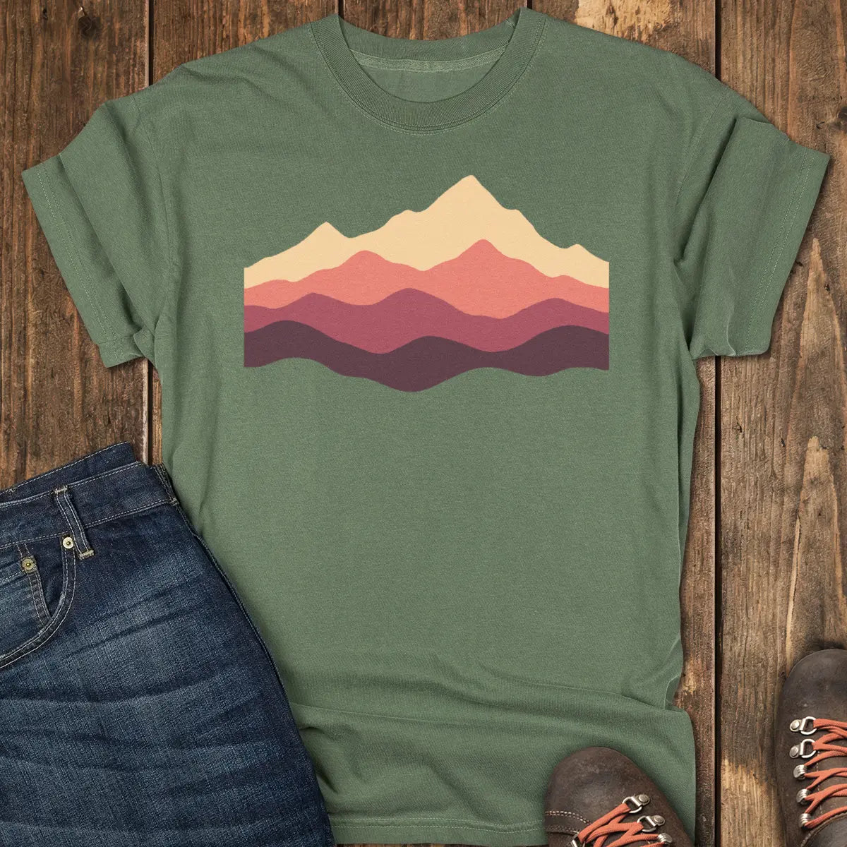 Peak Fade Tee - Moss