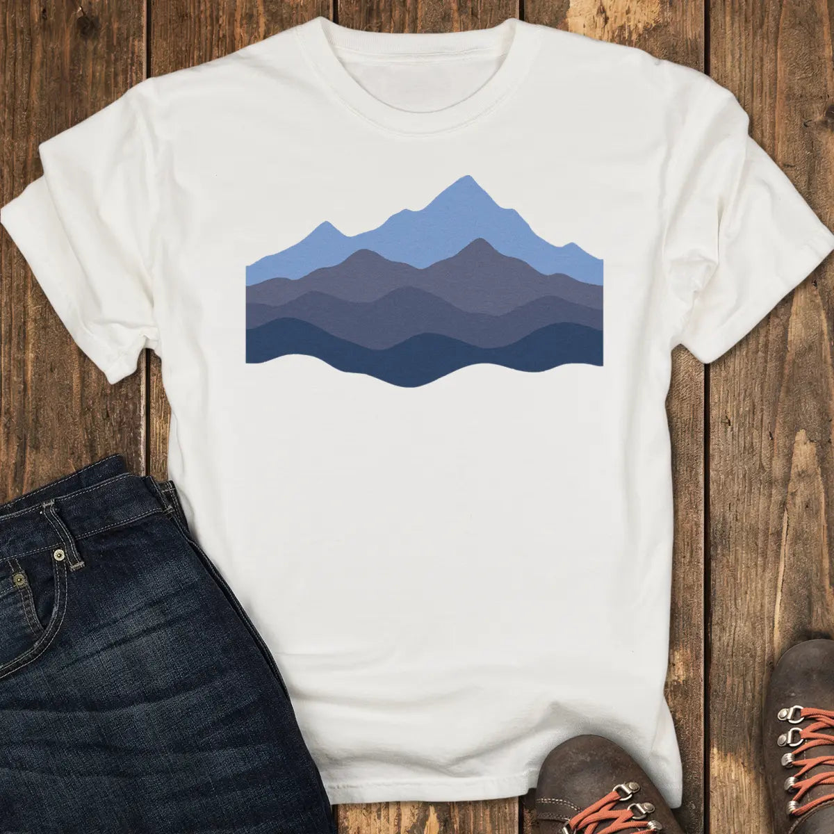 Peak Fade Tee - White