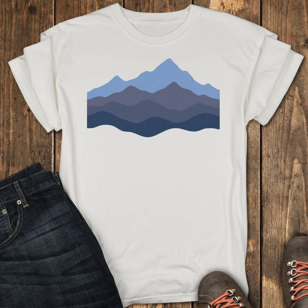 Peak Fade Tee - White