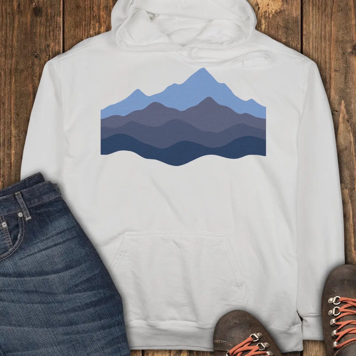 Peak Fade Hoodie - White