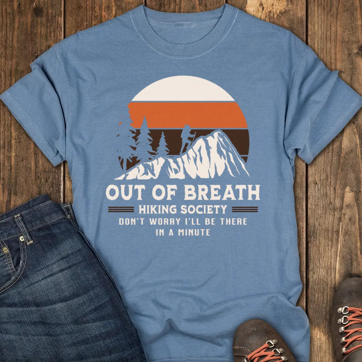 Peak Fatigue Tee - Blue Jean