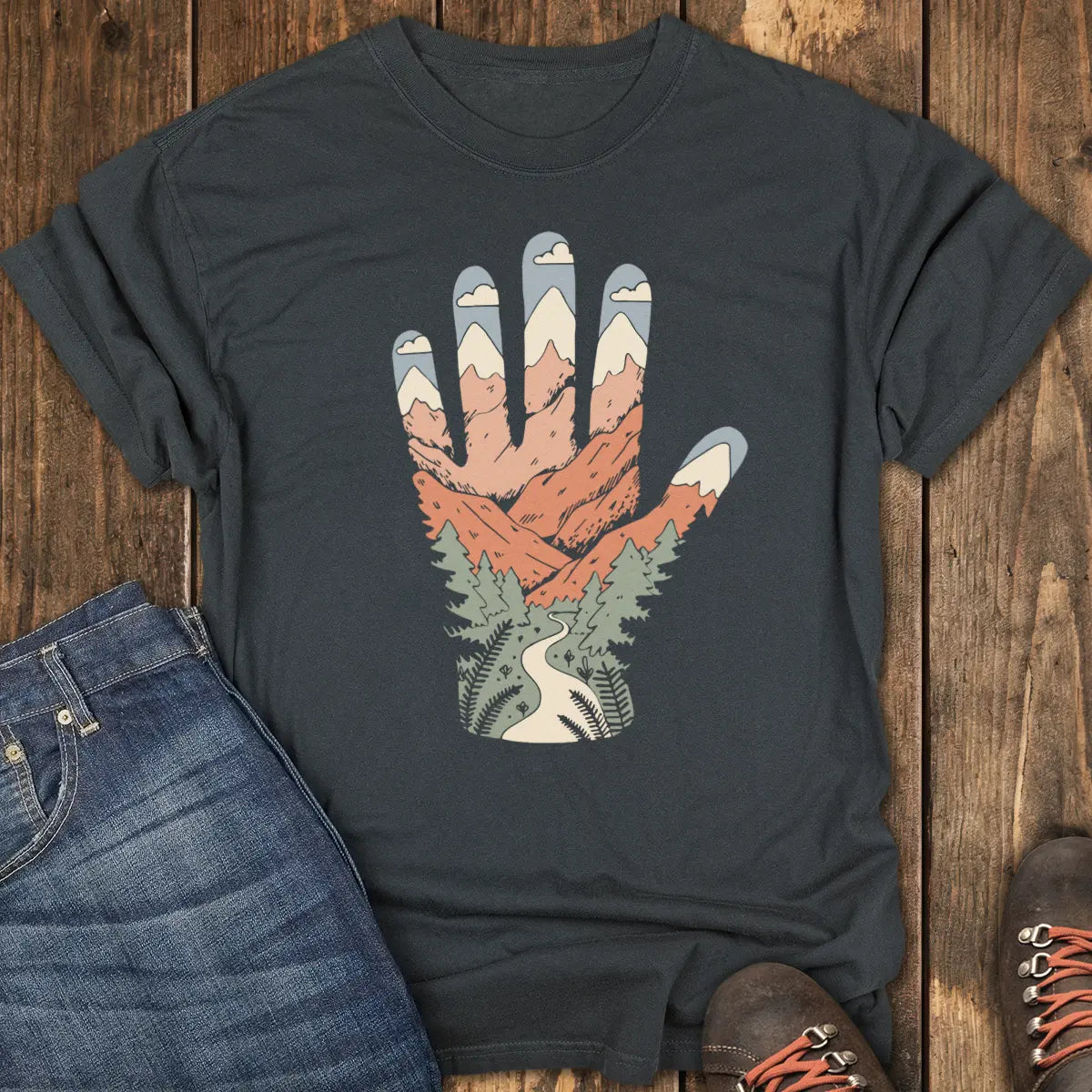 Peak Five Tee - Black