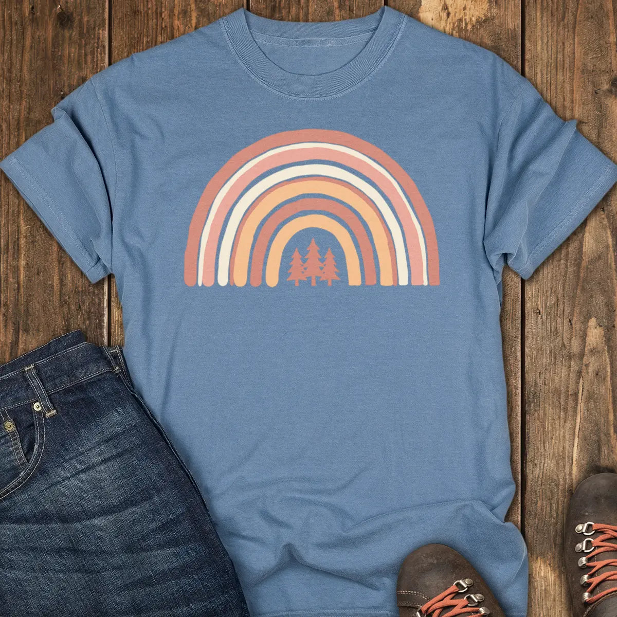 Pine Sky Tee - Blue Jean