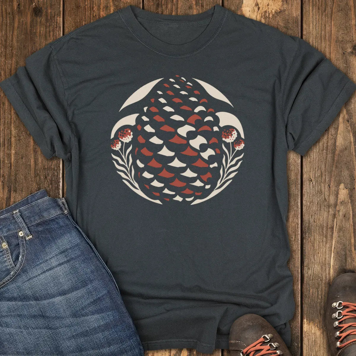 Pinecone Tee - Black