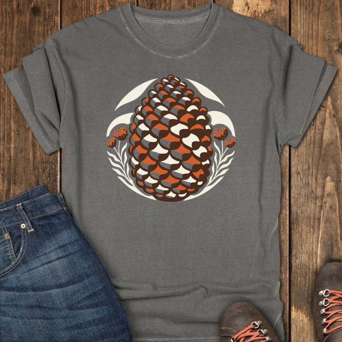 Pinecone Tee - Pepper