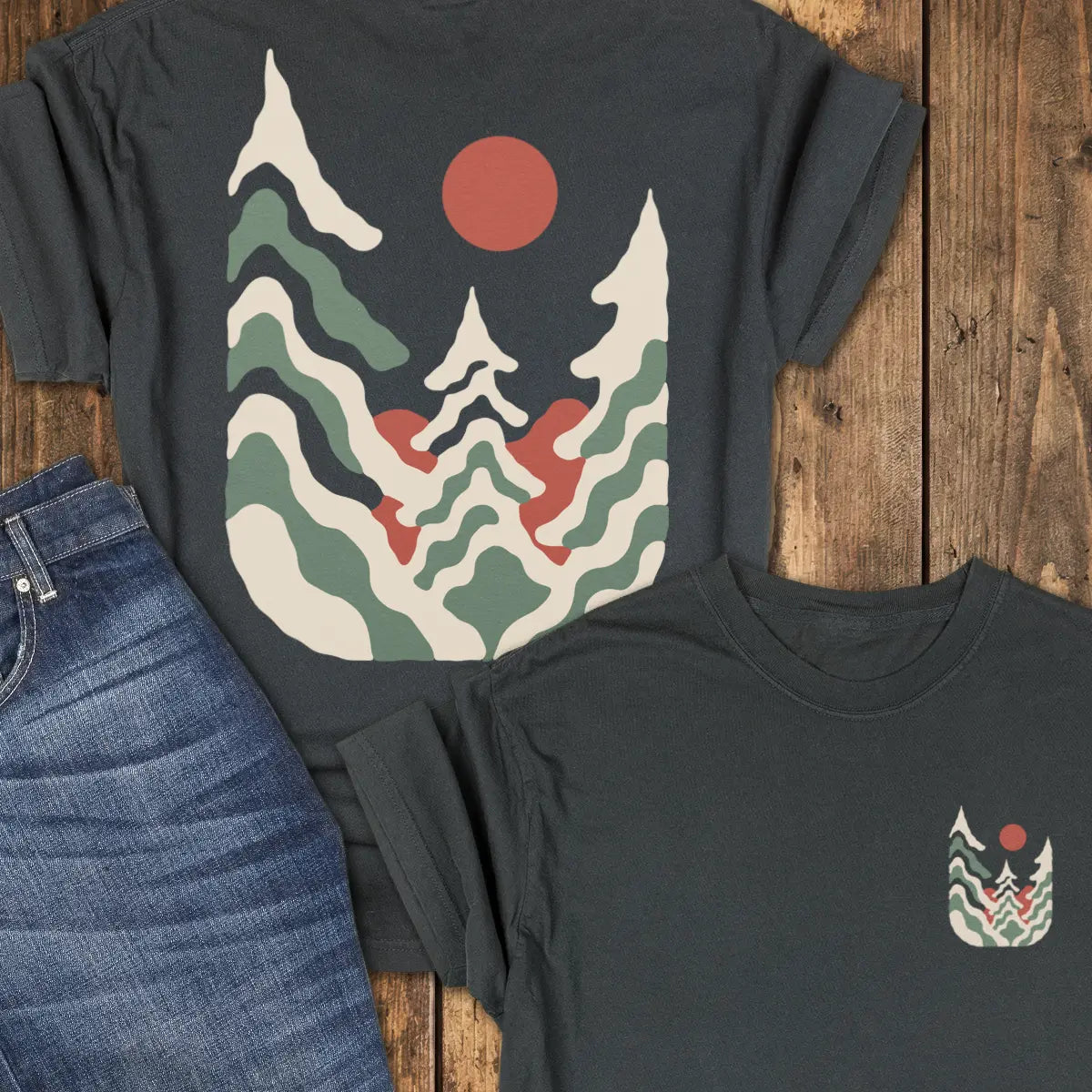 Pinewave Tee - Black