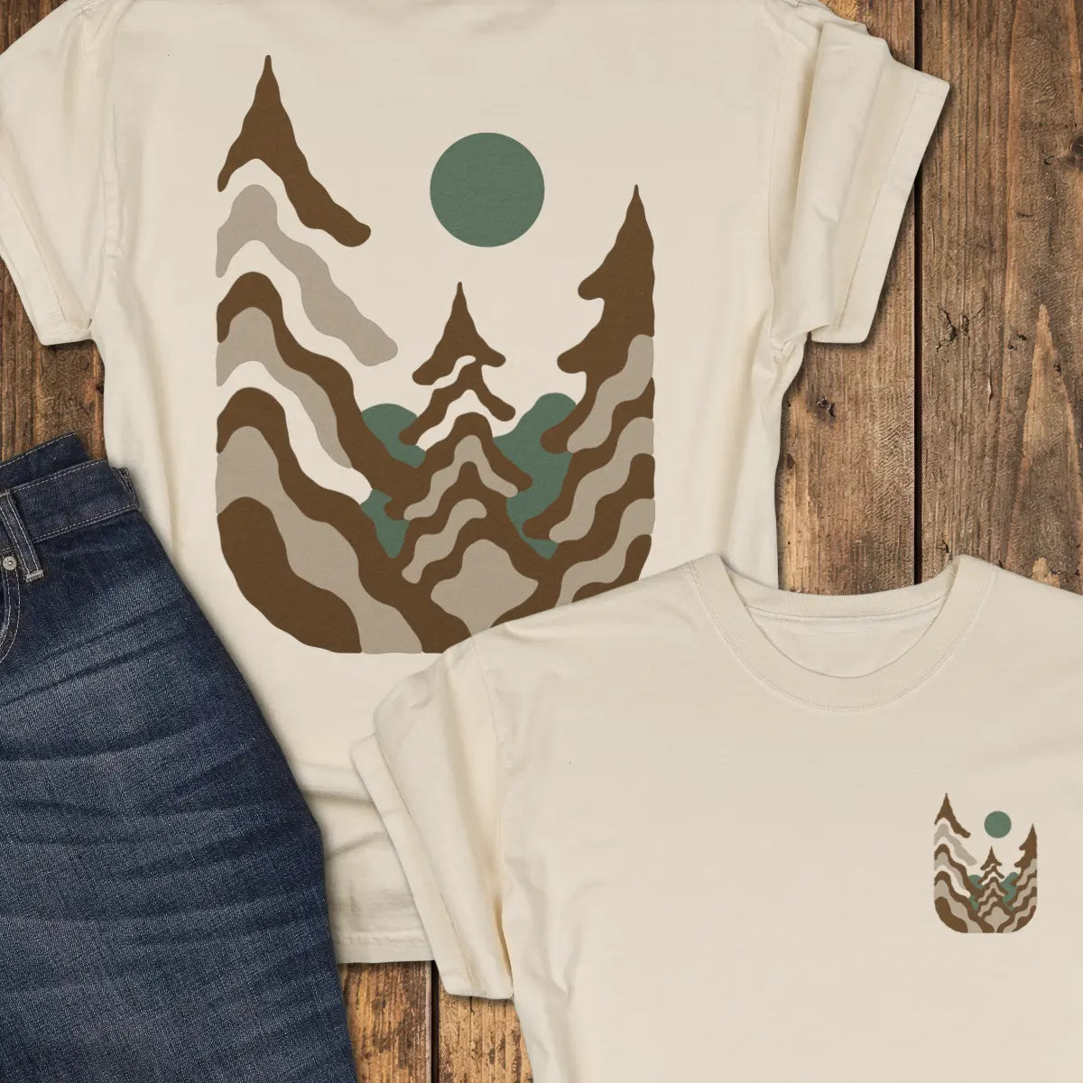 Pinewave Tee - Ivory