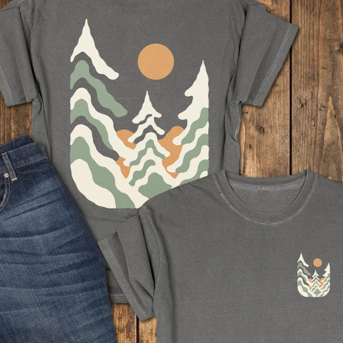 Pinewave Tee - Pepper